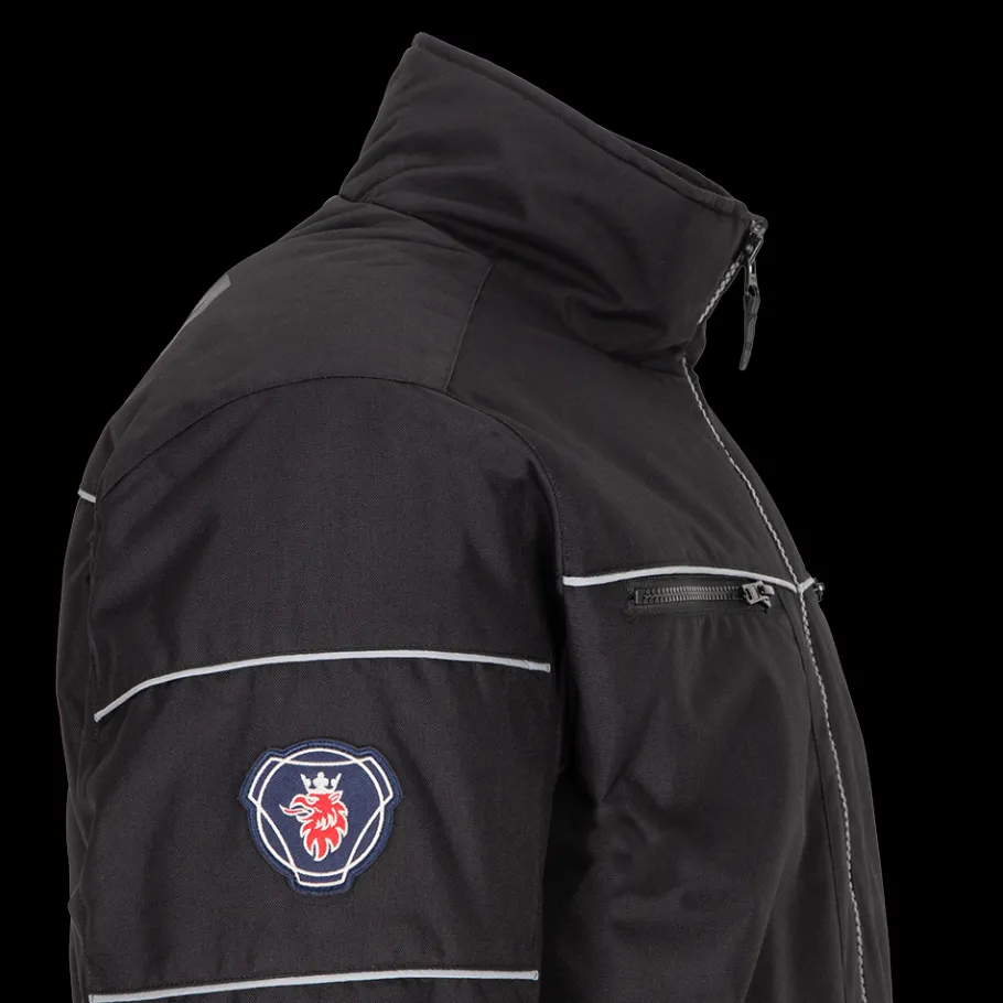 mens_black_truck_jacket__5.webp Vestes Et Gilets*Scania Men's Black Truck Jacket 3.0