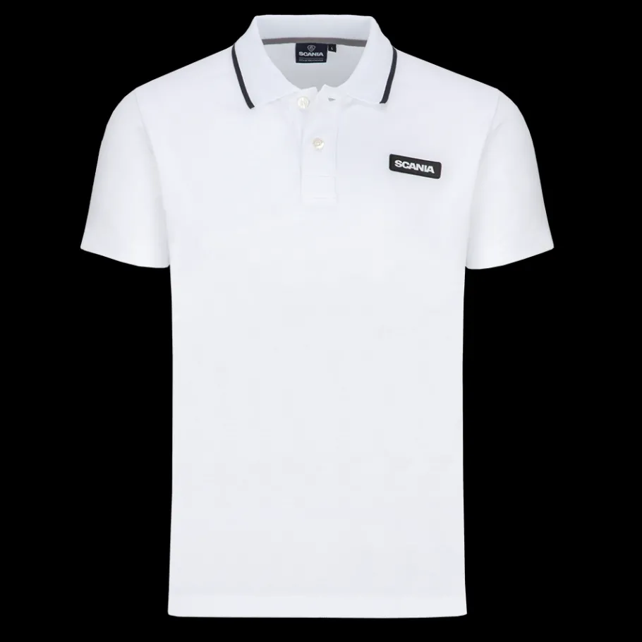 Polos*Scania Polo "Base" blanc optique pour homme