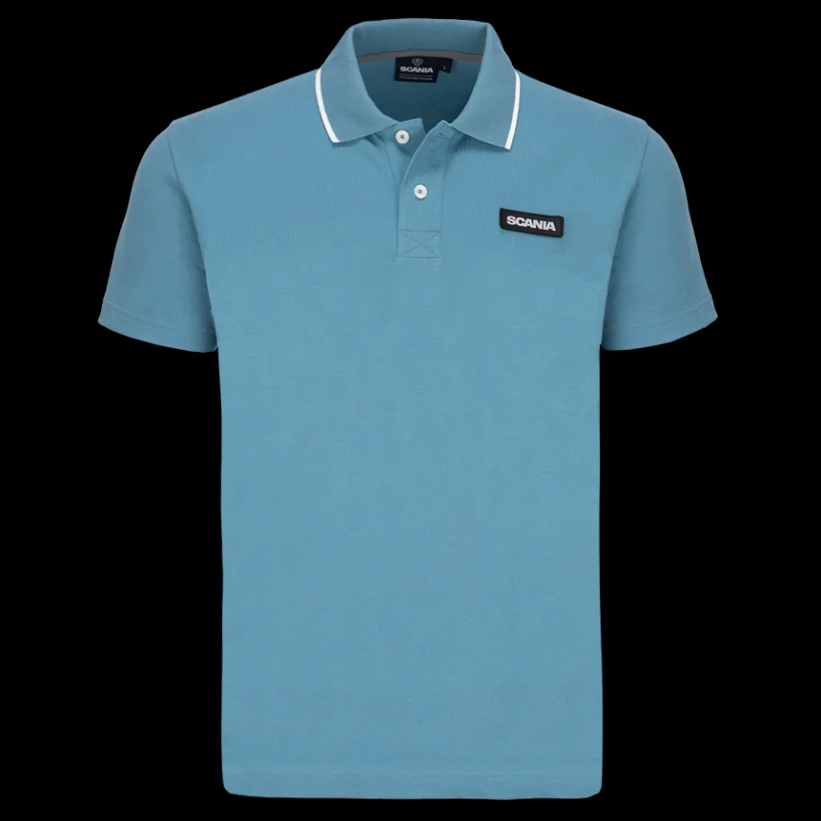Polos*Scania Polo "Base" bleu clair pour homme