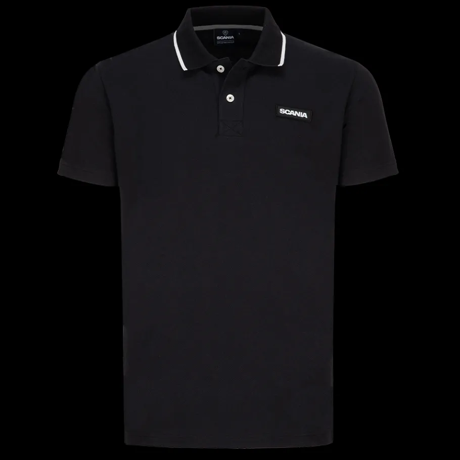 Polos*Scania Polo "Base" noir pour homme