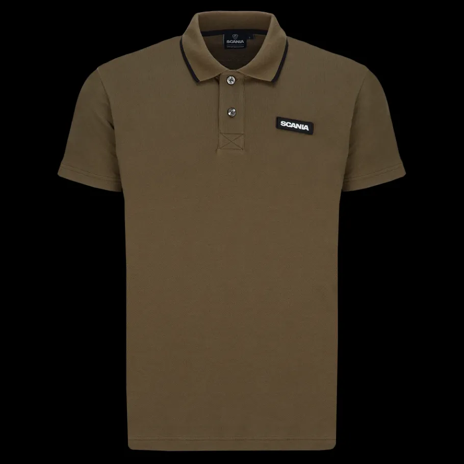 Polos*Scania Polo "Base" vert olive pour homme