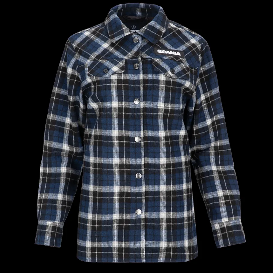 Vestes Et Gilets*Scania Surchemise à carreaux bleue pour femme