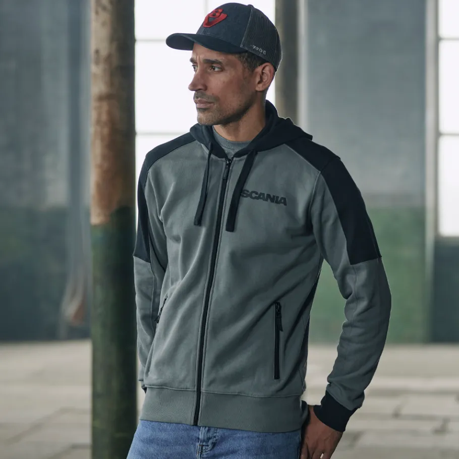 Pulls & Sweats*Scania Sweat à capuche à fermeture éclair V8 pour homme