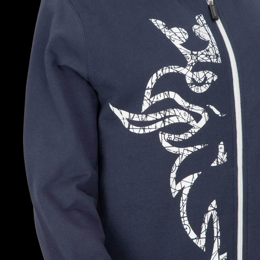 sweat__capuche_bleu_marine_pour_femme_avec_demigriffon_et_fermeture_clair_3.webp Pulls & Sweats*Scania Sweat à capuche bleu marine pour femme avec demi-griffon et fermeture éclair