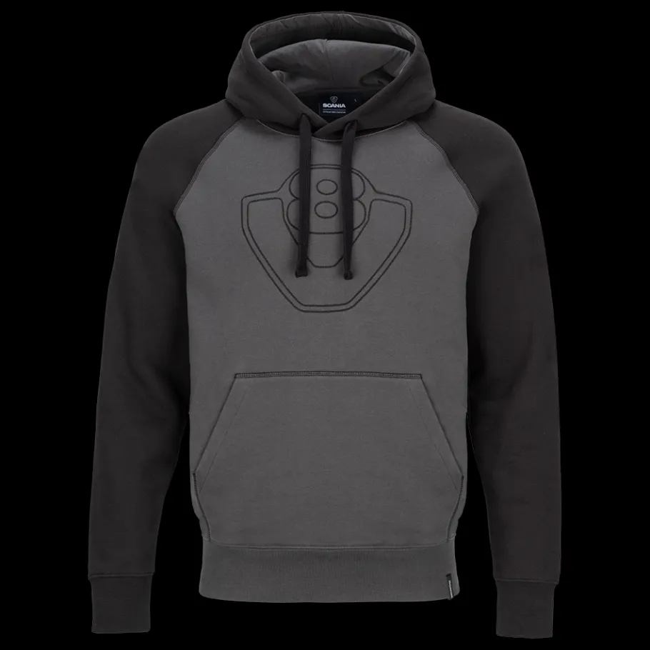 Pulls & Sweats*Scania Sweat à capuche "Duo V8" anthracite pour hommes