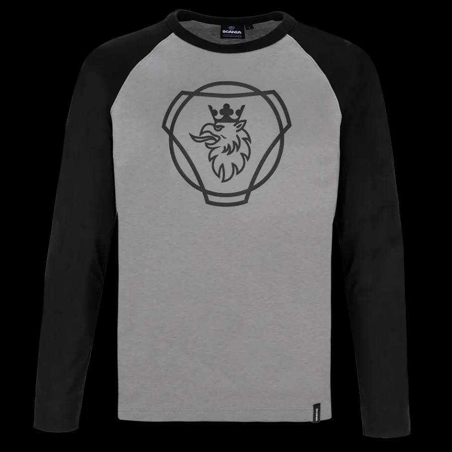 Tee-shirts*Scania T-shirt à manches longues gris Duo pour homme