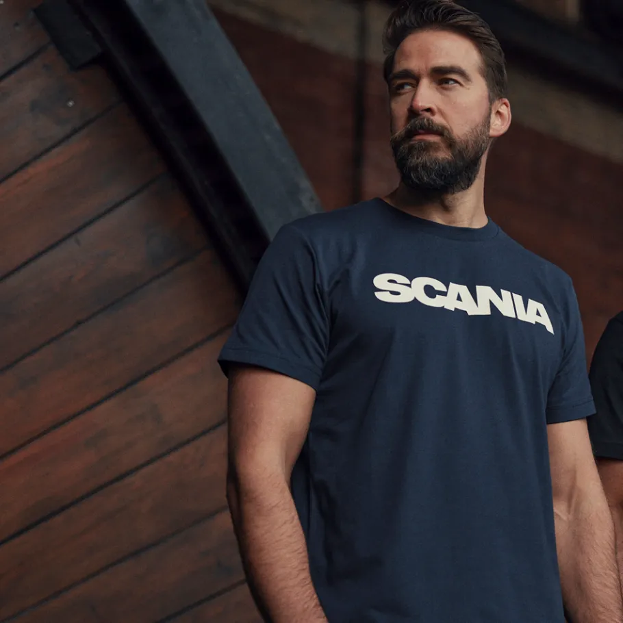 Tee-shirts*Scania T-shirt bleu marine pour homme