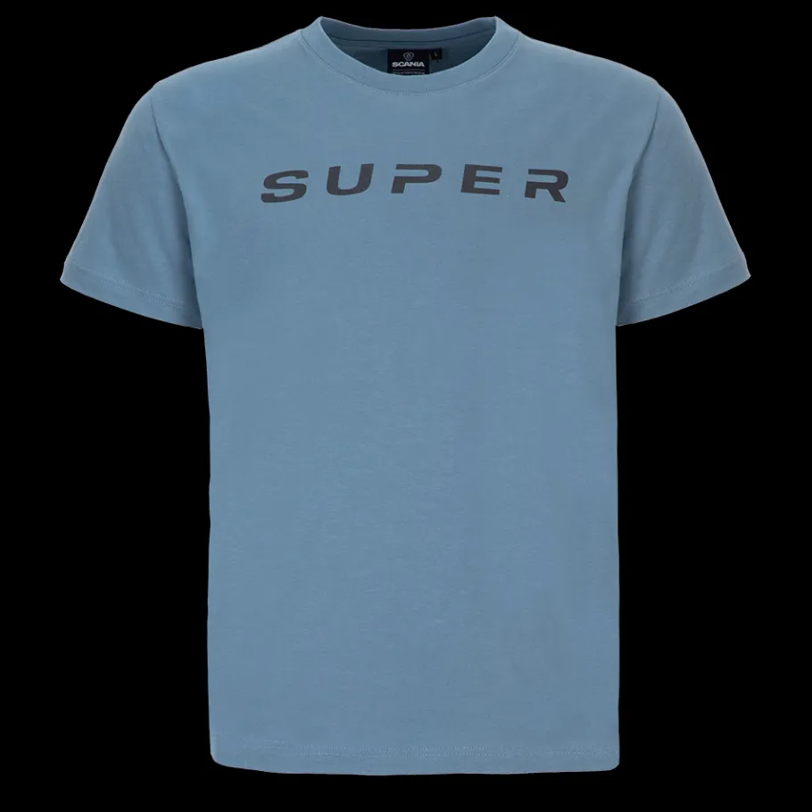 Tee-shirts*Scania T-shirt bleu SUPER pour homme