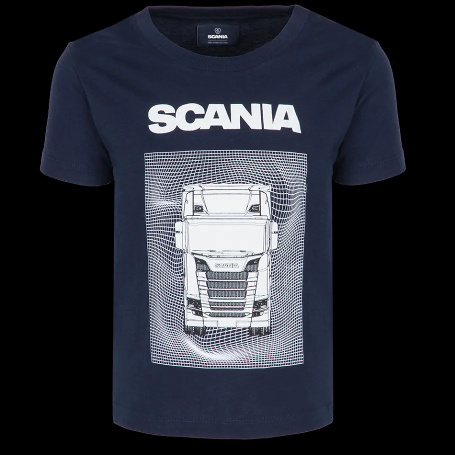 Vêtements*Scania T-Shirt enfant avec logo bleu marine