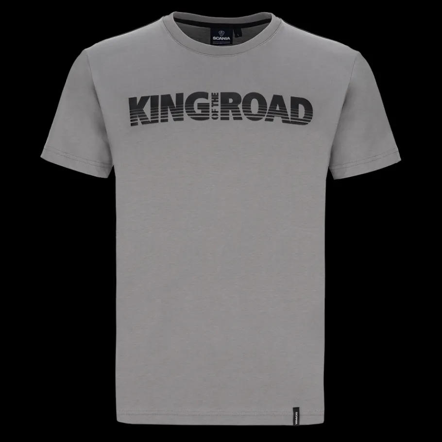 Tee-shirts*Scania T-shirt King Of The Road gris pour homme