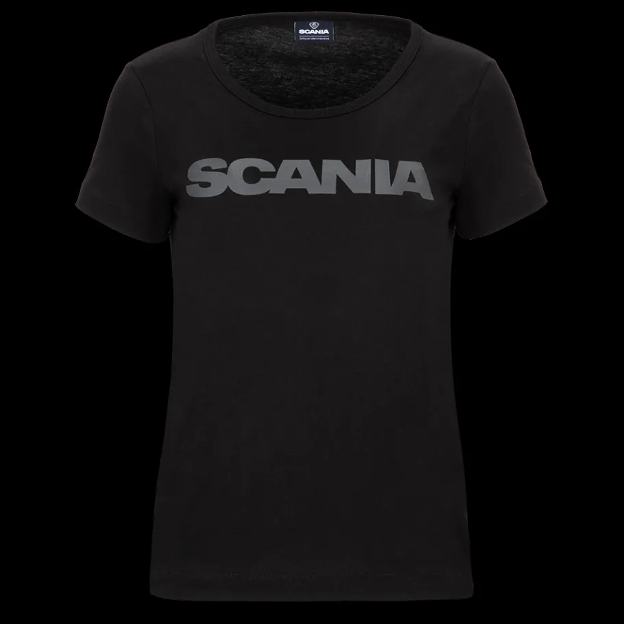 Tee-shirts*Scania T-shirt noir basique pour femme