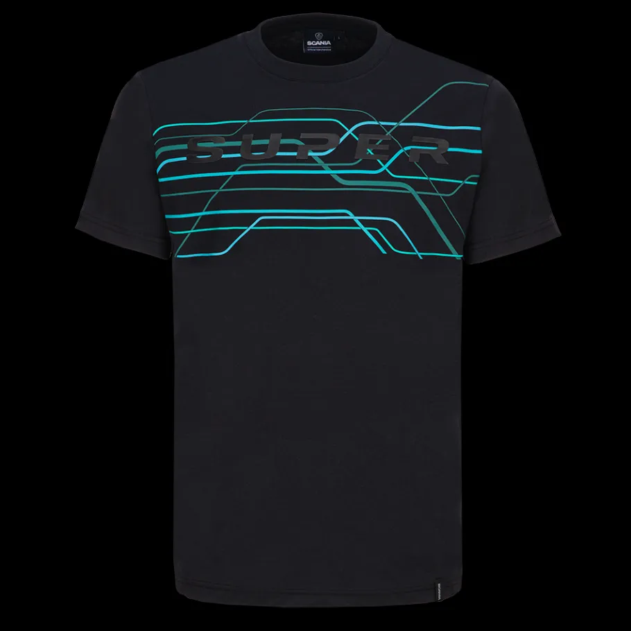Tee-shirts*Scania T-shirt "SUPER 2.0" pour homme