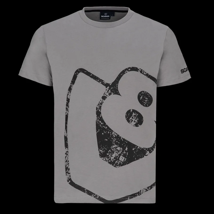 Tee-shirts*Scania T-shirt V8 délavé gris pierre pour homme