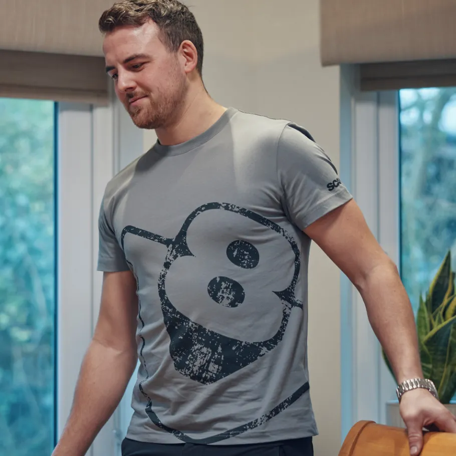 Tee-shirts*Scania T-shirt V8 délavé gris pierre pour homme